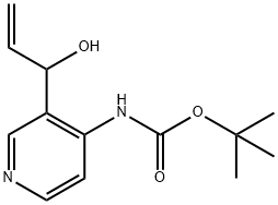 Carbamic acid, [3-(1-hydroxy-2-propenyl)-4-pyridinyl]-, 1,1-dimethylethyl ester (9CI) Structure