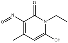 2(1H)-Pyridinone,  1-ethyl-6-hydroxy-4-methyl-3-nitroso- Structure