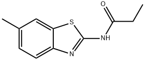 프로판아미드,N-(6-메틸-2-벤조티아졸릴)-(9CI) 구조식 이미지