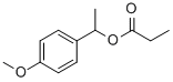 4-methoxy-alpha-methylbenzyl propionate Structure