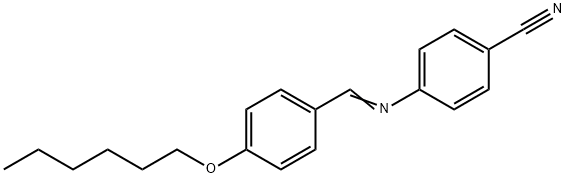 4'-N-HEXYLOXYBENZYLIDENE-4-CYANOANILINE Structure