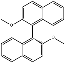 (R)-(+)-2,2'-Dimethoxy-1,1'-binaphthalene 구조식 이미지