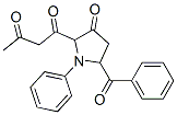 1-(5-Benzoyl-3-oxo-1-phenyl-2-pyrrolidinyl)-1,3-butanedione Structure