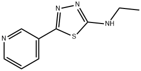 Ethyl-(5-pyridin-3-yl-[1,3,4]thiadiazol-2-yl)-amine Structure