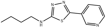 Butyl-(5-pyridin-3-yl-[1,3,4]thiadiazol-2-yl)-amine Structure