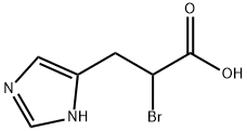 DL-ALPHA-BROMO-BETA-(5-IMIDAZOLYL)PROPIONIC ACID Structure