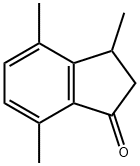 3,4,7-Trimethyl-2,3-dihydro-1H-indene-1-one Structure