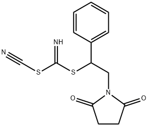 BENZYL [(2,5-DIOXOPYRROLIDIN-1-YL)METHYL]CYANOCARBONIMIDODITHIOATE Structure