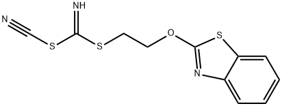 [(BENZO[D]THIAZOL-2-YLOXY)METHYL] METHYLCYANOCARBONIMIDODITHIOATE Structure