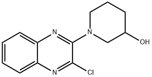 1-(3-클로로-퀴녹살린-2-일)-피페리딘-3-올 구조식 이미지