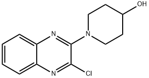 1-(3-Chloro-quinoxalin-2-yl)-piperidin-4-ol, 98+% C13H14ClN3O, MW: 263.72 Structure