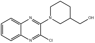 [1-(3-Chloro-quinoxalin-2-yl)-piperidin-3-yl]-Methanol, 98+% C14H16ClN3O, MW: 277.75 Structure