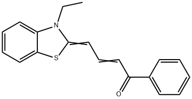 (2E,4Z)-4-(3-ETHYL-1,3-BENZOTHIAZOL-2(3H)-YLIDENE)-1-PHENYLBUT-2-EN-1-ONE Structure