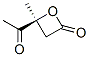 2-Oxetanone, 4-acetyl-4-methyl-, (4S)- (9CI) Structure