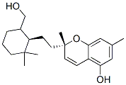 (2S)-2-[2-[(1R)-6-Hydroxymethyl-2,2-dimethylcyclohexyl]ethyl]-2,7-dimethyl-2H-1-benzopyran-5-ol 구조식 이미지