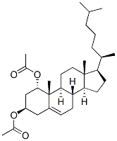 (1알파,3베타)-콜레스트-5-엔-1,3-디일디아세테이트 구조식 이미지