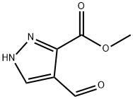 메틸4-포르밀-1H-피라졸-3-카르복실레이트(SALTDATA:FREE) 구조식 이미지