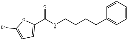 5-bromo-N-(4-phenylbutyl)-2-furamide Structure