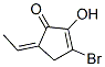 2-Cyclopenten-1-one,3-bromo-5-ethylidene-2-hydroxy-,(5Z)-(9CI) 구조식 이미지