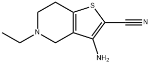 Thieno[3,2-c]pyridine-2-carbonitrile, 3-amino-5-ethyl-4,5,6,7-tetrahydro- (9CI) Structure