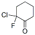 Cyclohexanone,  2-chloro-2-fluoro- Structure