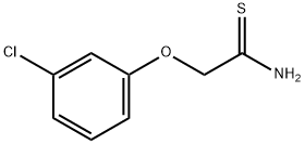 2-(3-CHLOROPHENOXY)ETHANETHIOAMIDE Structure