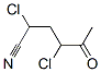 Hexanenitrile,  2,4-dichloro-5-oxo- Structure