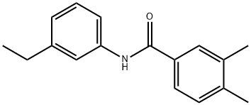 벤즈아미드,N-(3-에틸페닐)-3,4-디메틸-(9CI) 구조식 이미지