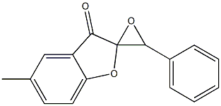 5-Methyl-3'-phenylspiro[benzofuran-2(3H),2'-oxiran]-3-one Structure