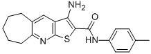 3-amino-N-(4-methylphenyl)-6,7,8,9-tetrahydro-5H-cyclohepta[b]thieno[3,2-e]pyridine-2-carboxamide Structure