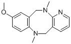 9-METHOXY-6,12-DIMETHYL-5,6,11,12-TETRAHYDRO-1,6,12-TRIAZA-DIBENZO[A,E]CYCLOOCTENE Structure