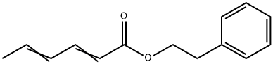phenethyl hexa-2,4-dienoate Structure