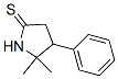 5,5-Dimethyl-4-phenyl-2-pyrrolidinethione Structure