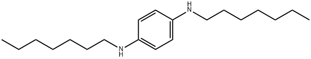 N,N'-DIHEPTYL-P-PHENYLENEDIAMINE Structure