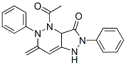 4-Acetyl-1,2,3a,4,5,6-hexahydro-6-methylene-2,5-diphenyl-3H-pyrazolo[4,3-c]pyridazin-3-one Structure