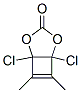 1,5-Dichloro-6,7-dimethyl-2,4-dioxabicyclo[3.2.0]hept-6-en-3-one 구조식 이미지