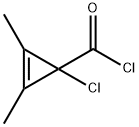 2-Cyclopropene-1-carbonyl chloride, 1-chloro-2,3-dimethyl- (9CI) Structure