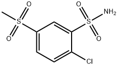 2-CHLORO-5-METHANESULFONYL-BENZENESULFONAMIDE Structure