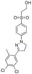 2-[[4-[3-(4,5-dichloro-2-methylphenyl)-4,5-dihydro-1H-pyrazol-1-yl]phenyl]sulphonyl]ethanol Structure