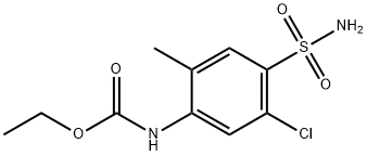 ETHYL 5-CHLORO-2-METHYL-4-SULFAMOYLPHENYLCARBAMATE Structure