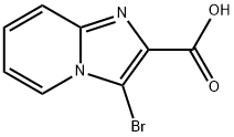 3-브로모이미다조[1,2-A]피리딘-2-카복실산 구조식 이미지