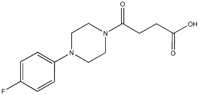 4-[4-(4-fluorophenyl)piperazin-1-yl]-4-oxobutanoic acid 구조식 이미지