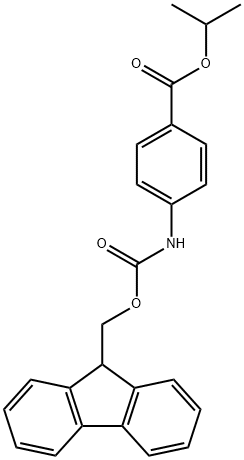 벤조산,4-[[(9H-플루오렌-9-일메톡시)카르보닐]아미노]-,1-메틸에틸에스테르(9CI) 구조식 이미지