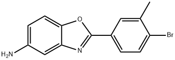 2-(4-BROMO-3-METHYL-PHENYL)-BENZOOXAZOL-5-YLAMINE 구조식 이미지