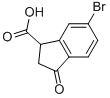 6-BROMO-2,3-DIHYDRO-3-OXO-1H-INDENE-1-CARBOXYLIC ACID Structure