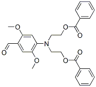 4-[Bis[2-(benzoyloxy)ethyl]amino]-2,5-dimethoxybenzaldehyde Structure