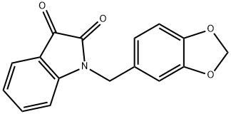 1-(1,3-BENZODIOXOL-5-YLMETHYL)-1H-INDOLE-2,3-DIONE Structure