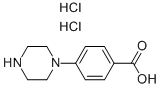 4-(PIPERAZIN-1-YL)BENZOIC ACID DIHYDROCHLORIDE Structure