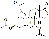 안드로스트-5-엔-17-온,3,7,19-트리스(아세틸옥시)-,(3베타,7알파)-(9CI) 구조식 이미지