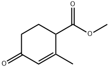 2-CYCLOHEXENE-1-CARBOXYLIC ACID, 2-METHYL-4-OXO-, METHYL ESTER Structure